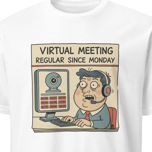 VIRTUAL MEETING REGULAR SINCE MONDAY | Funny WFH T-Shirt