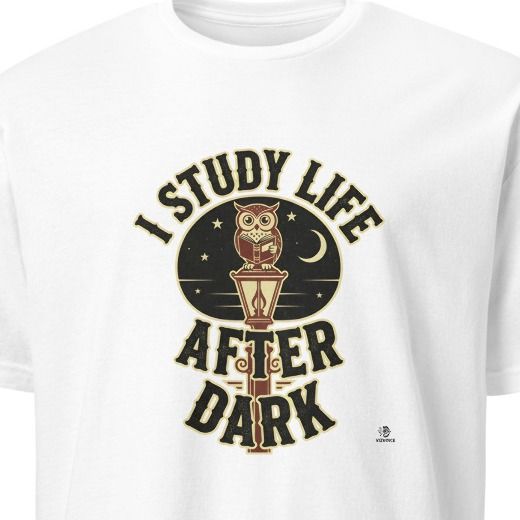 I STUDY LIFE AFTER DARK | Owl Wisdom T-Shirt