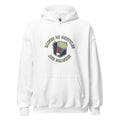 RAISED ON SHUTTLES AND SMASHES | Funny Badminton Hoodie - accurate print preview